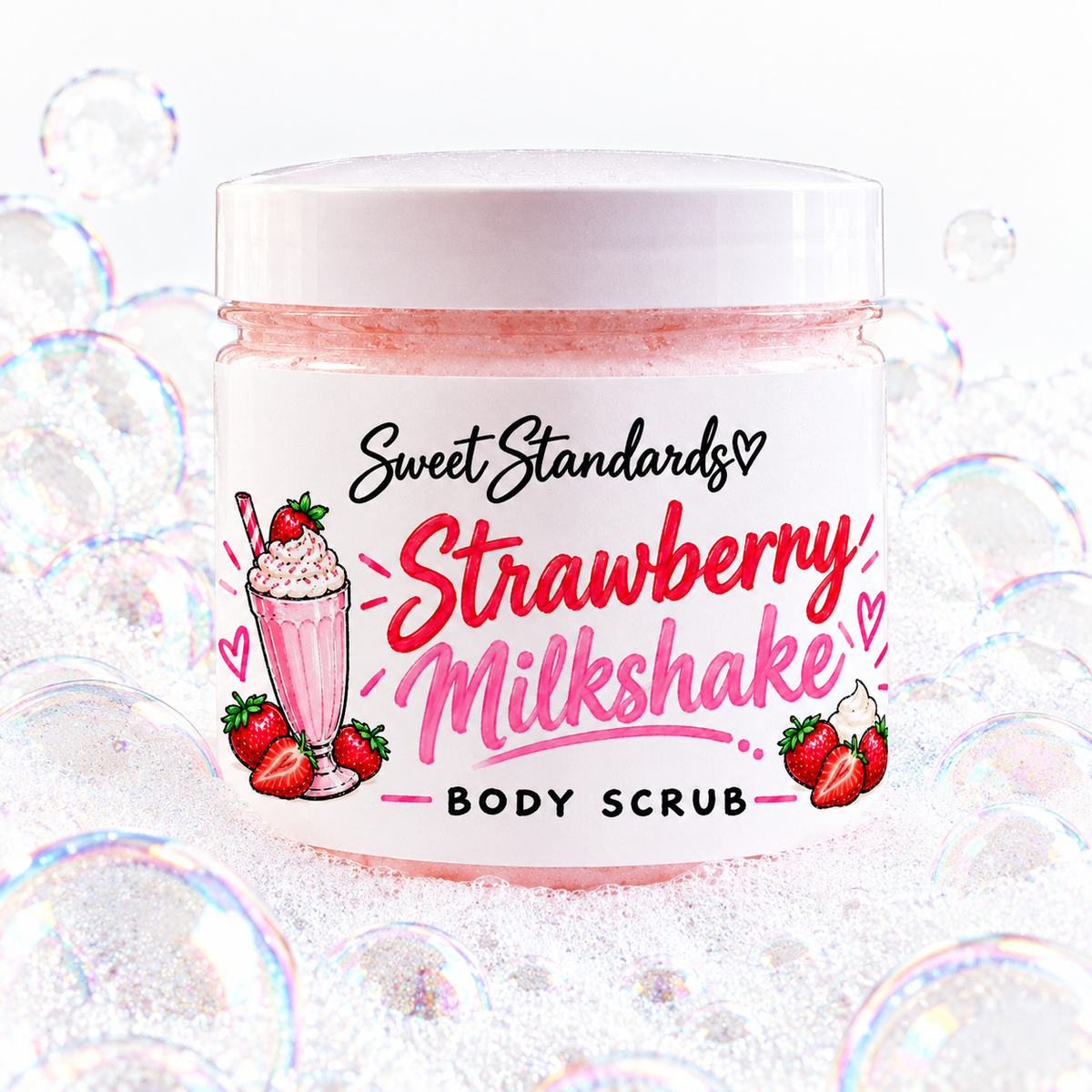 Strawberry Milkshake Sugar Scrub 10 oz