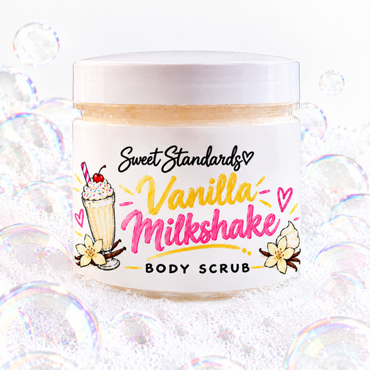 Vanilla Milkshake Sugar Scrub | Handmade 10 oz Body Scrub