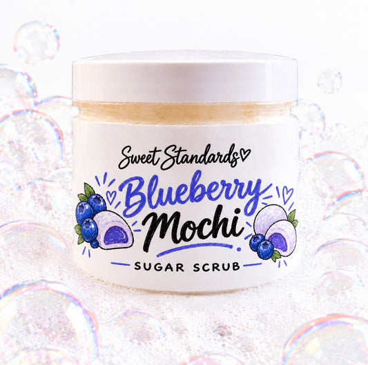 Blueberry Mochi Sugar Scrub | Handmade 10 oz Body Scrub