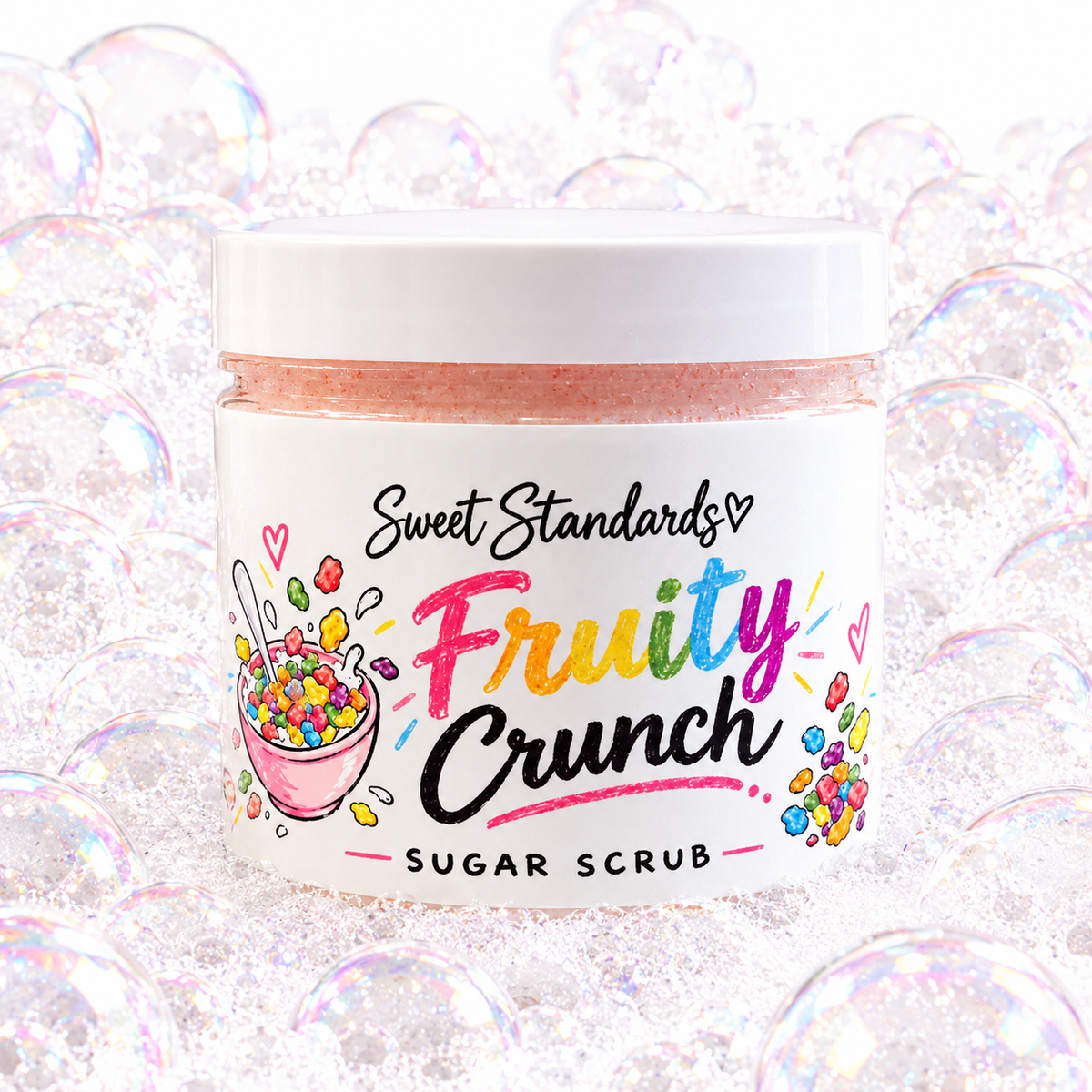 Fruity Crunch Sugar Scrub | Body Scrub | Sweet Tropical Fruit Scented Exfoliating Scrub