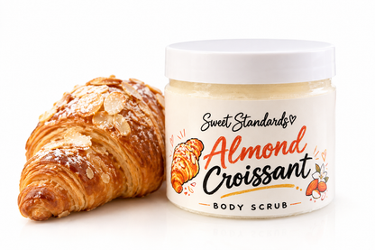 Almond Croissant Sugar Scrub | Body Scrub | Bakery Scented Exfoliating Scrub