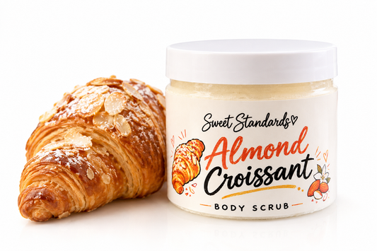 Almond Croissant Sugar Scrub | Handmade 10 oz Body Scrub