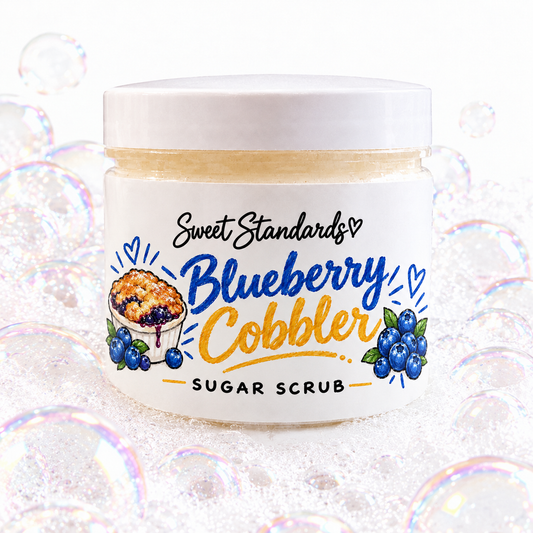 Blueberry Cobbler Sugar Scrub | Handmade 10 oz Body Scrub