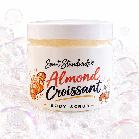 Almond Croissant Sugar Scrub | Handmade 10 oz Body Scrub